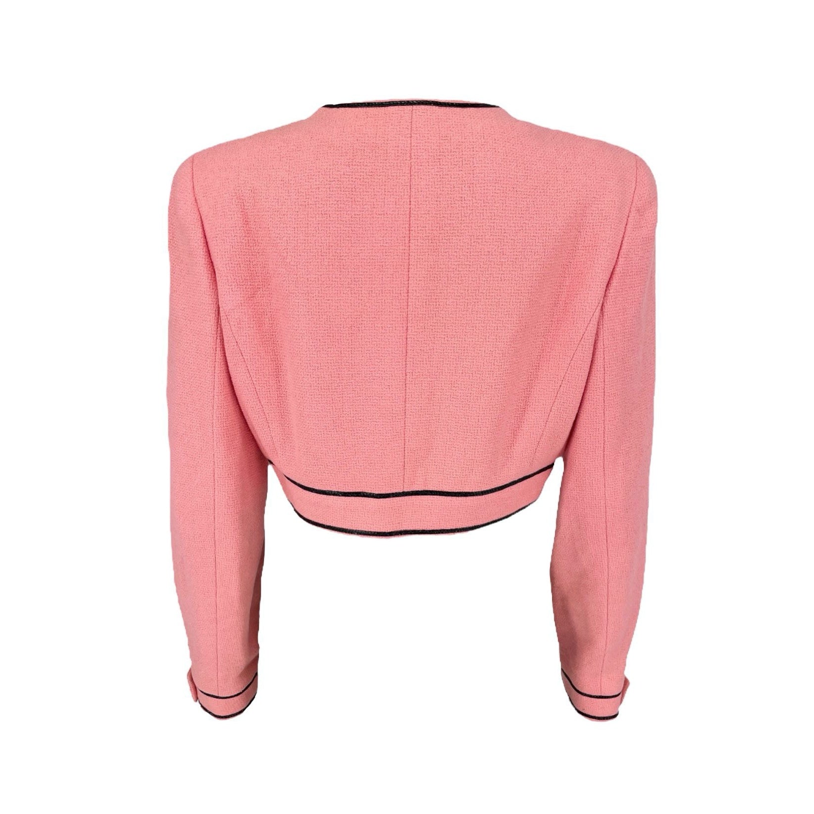 Chanel Baby Pink Cropped Jacket - Apparel