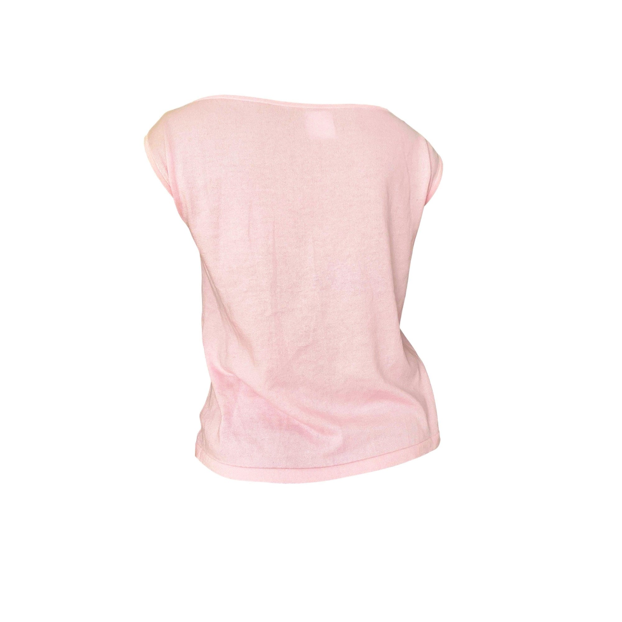 Chanel Baby Pink Logo Tank - Apparel