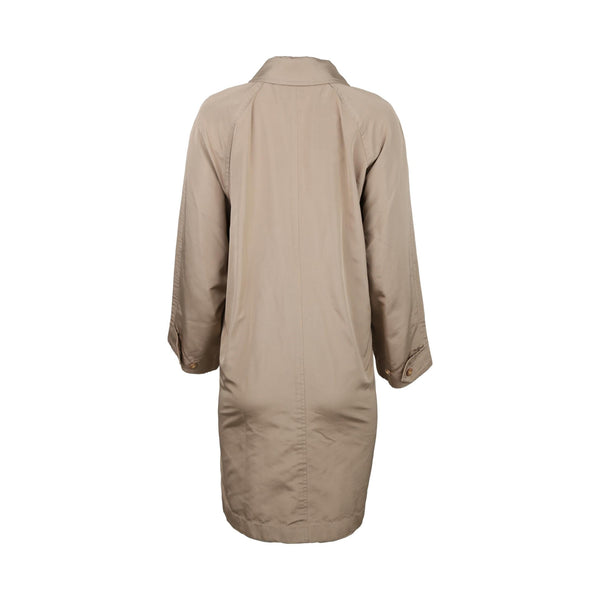 Chanel Beige Logo Button Trench Coat - Apparel
