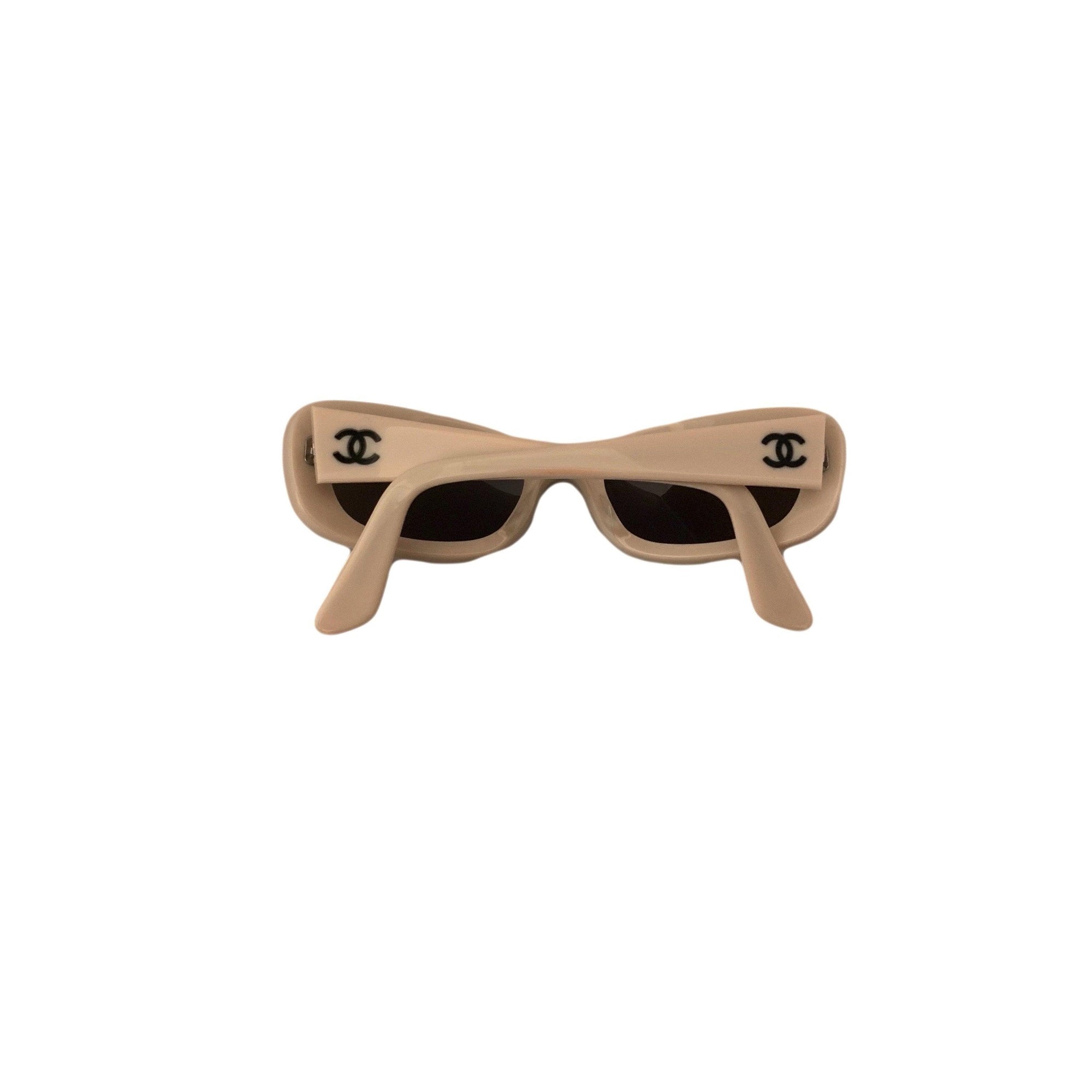 Chanel Beige Logo Sunglasses - Sunglasses