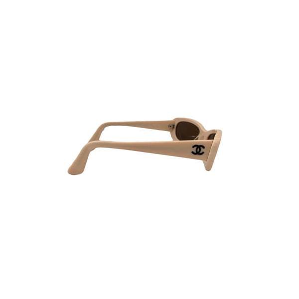 Chanel Beige Logo Sunglasses - Sunglasses