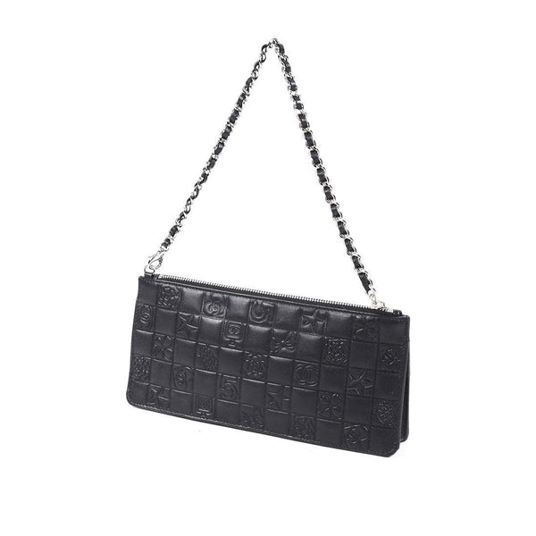 Chanel Black Charm Square Quilt Mini Shoulder Bag - Handbags