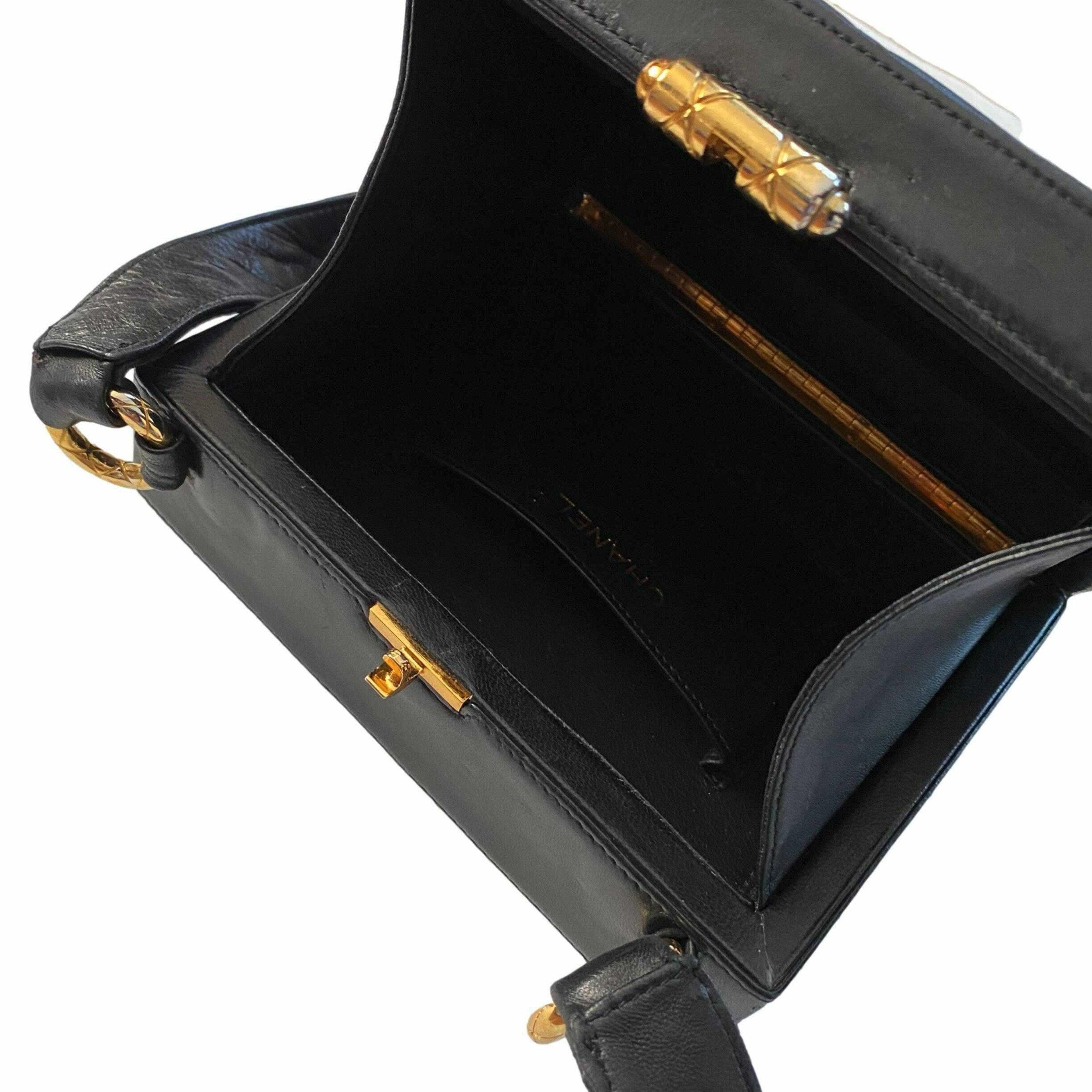 Treasures of NYC - Chanel Black Chevron Box Bag