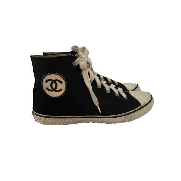 Chanel Black High Tops - Shoes