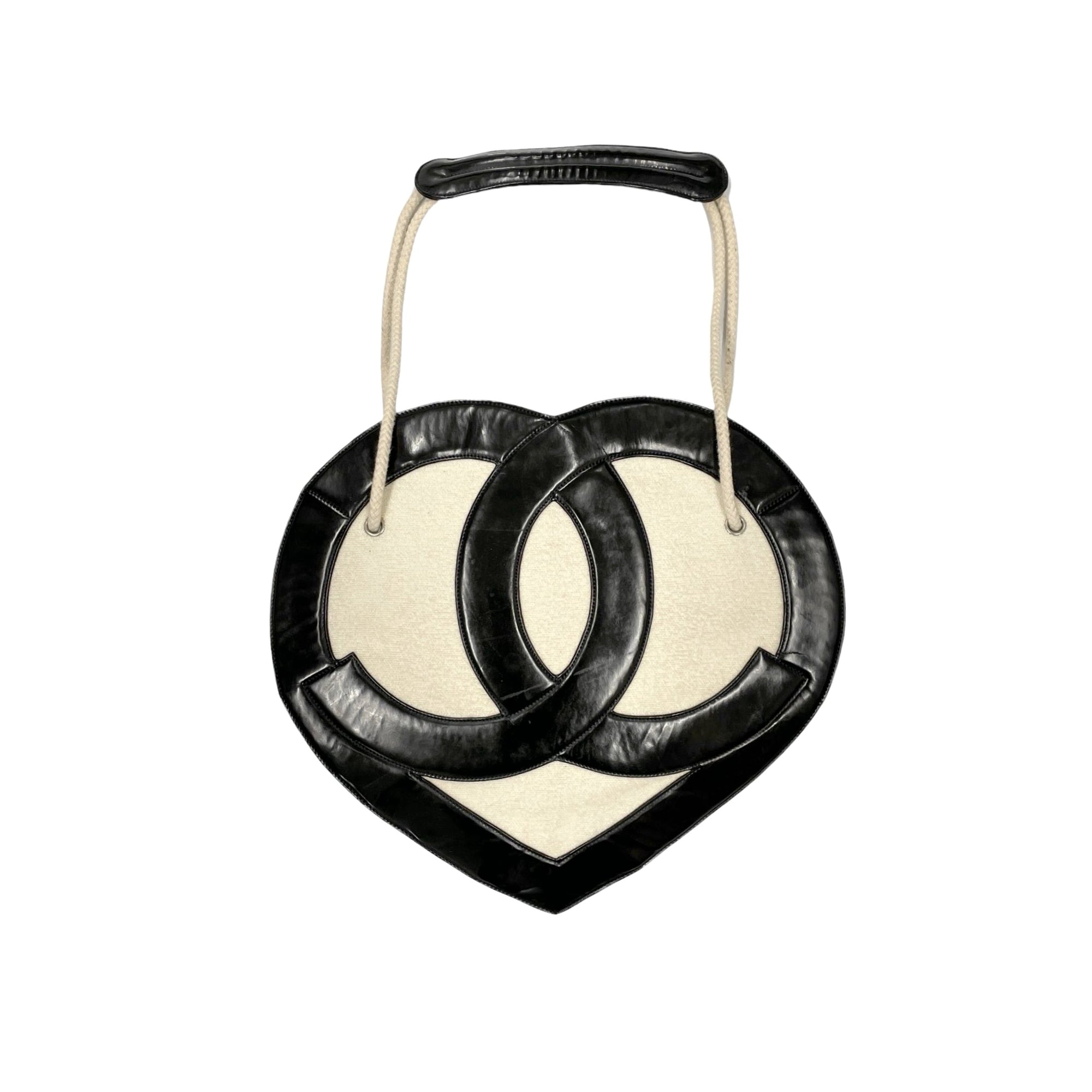 Chanel Black Jumbo Heart Bag - Handbags