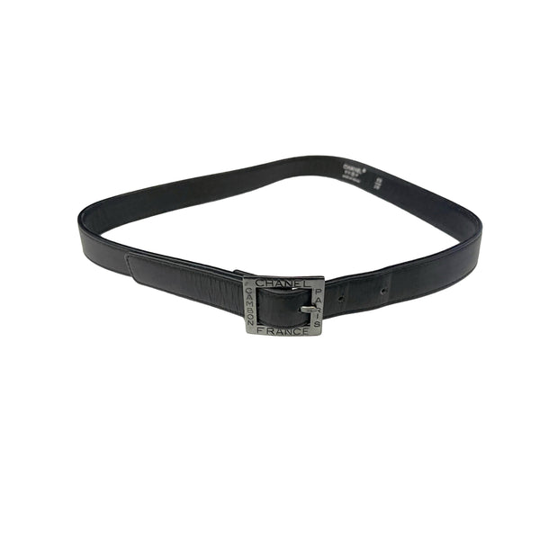 Chanel Black Logo Belt