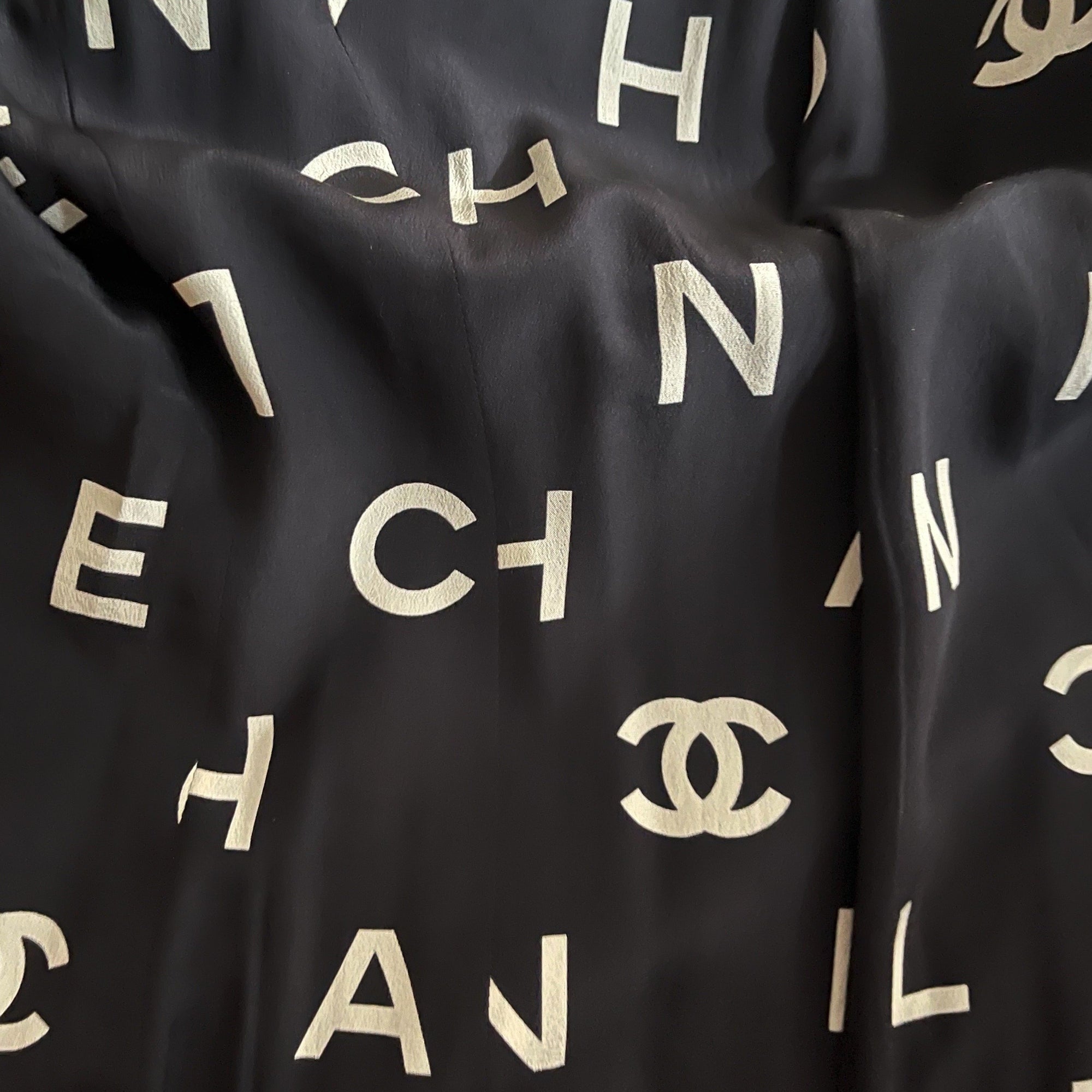 Chanel Black Logo Button Coco Blazer - Apparel