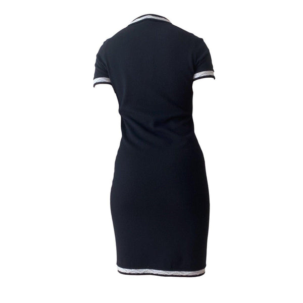 Chanel Black Logo Knit Dress - Apparel