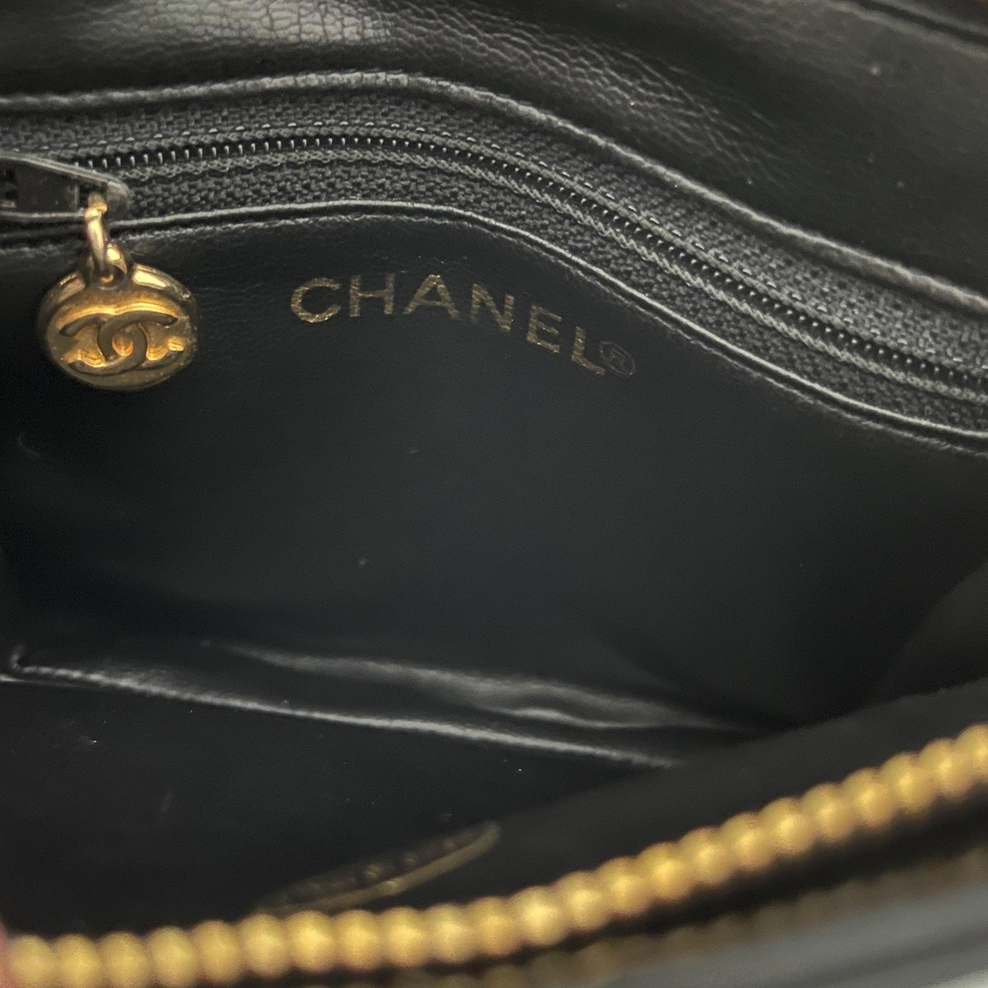 Chanel Black Logo Patent Belt Bag - Handbags