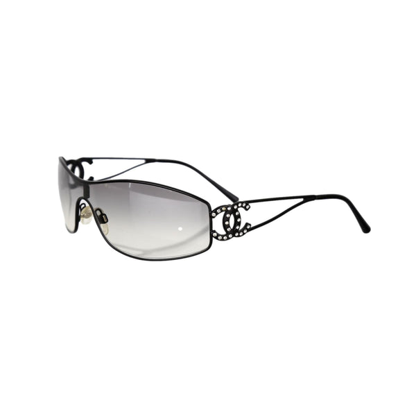 Chanel Black Micro Rhinestone Sunglasses - Sunglasses