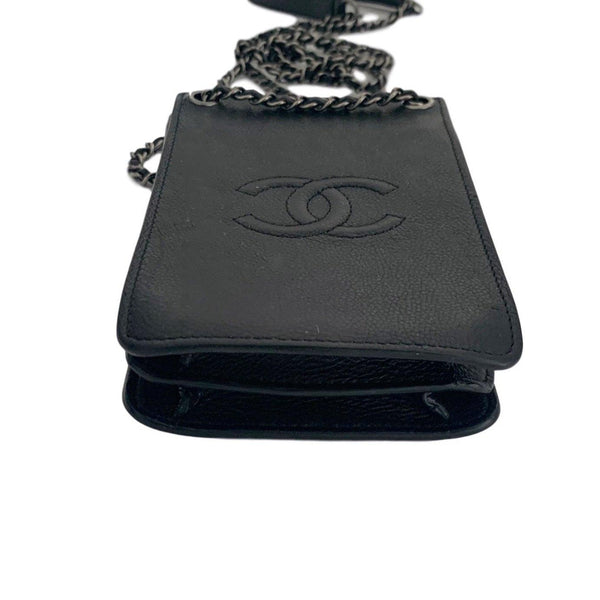 Chanel Black Mini Leather Crossbody Bag - Handbags