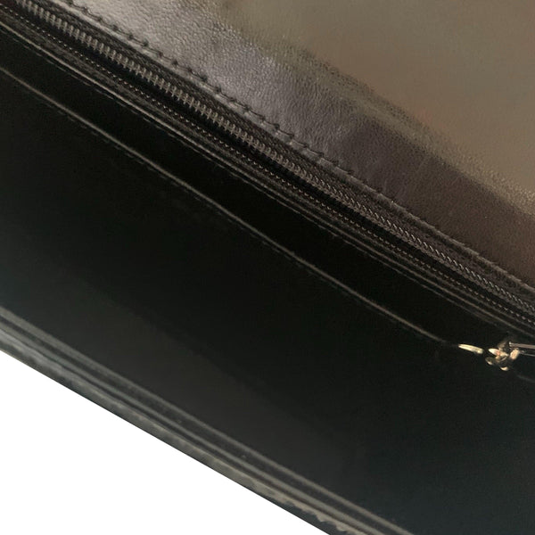 Chanel Black Patent Top Chain Bag - Handbags