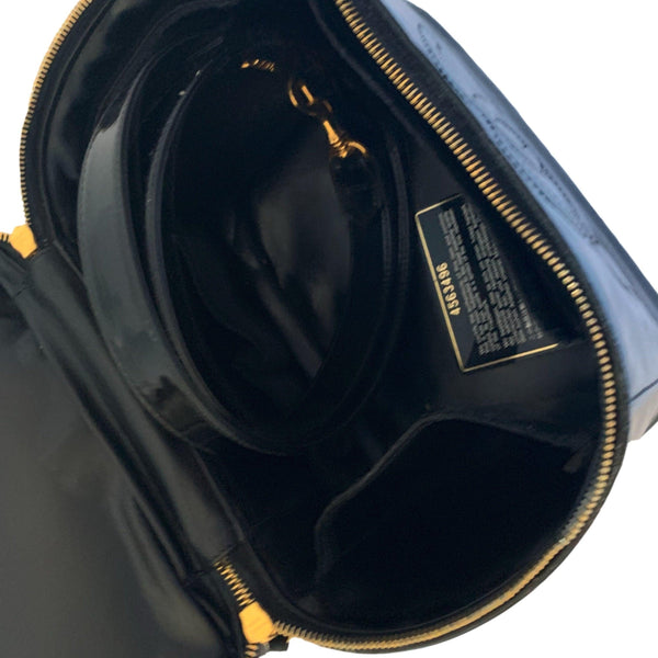 Chanel Black Patent Vanity Bag - Handbags