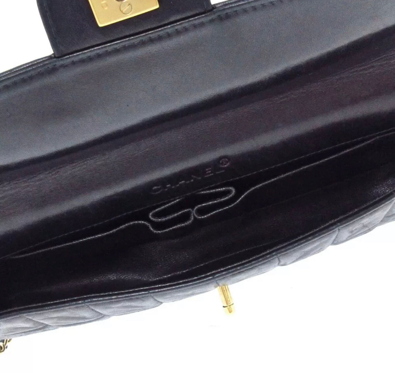 Chanel Black Quilted Chain Shoulder Bag - Handbags