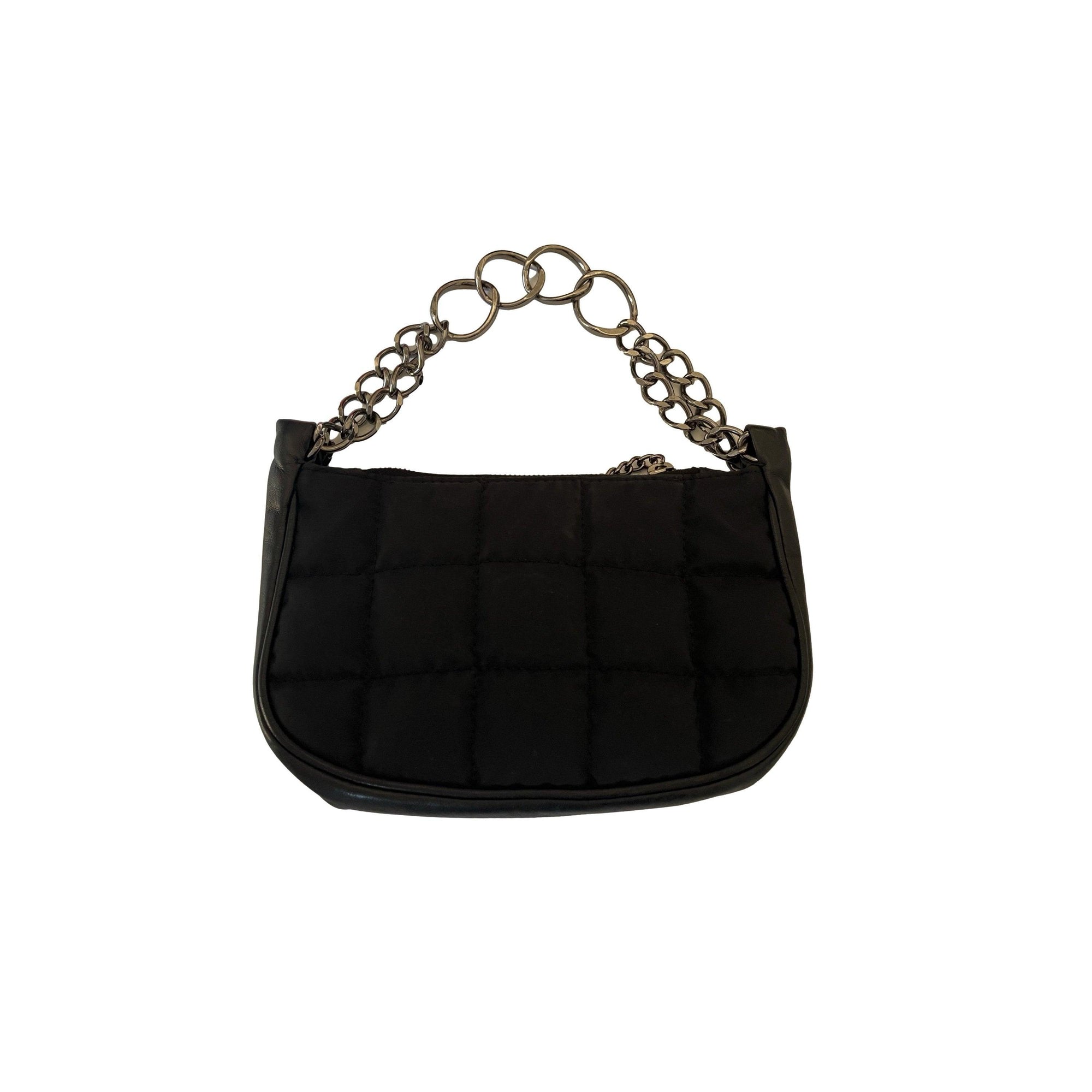 Chanel Black Quilted Mini Logo Bag - Handbags