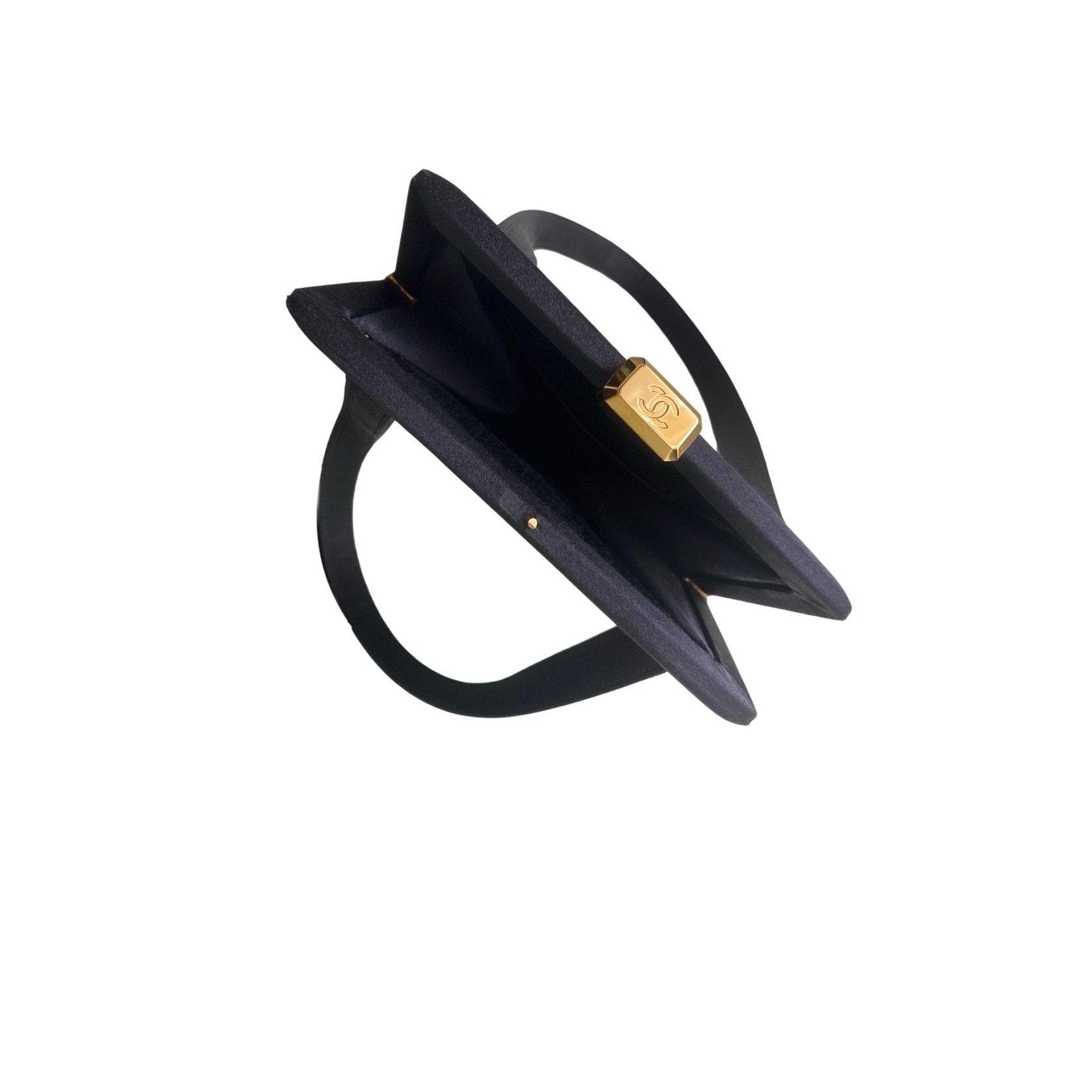 Chanel Black Quilted Mini Top Lock Bag - Handbags