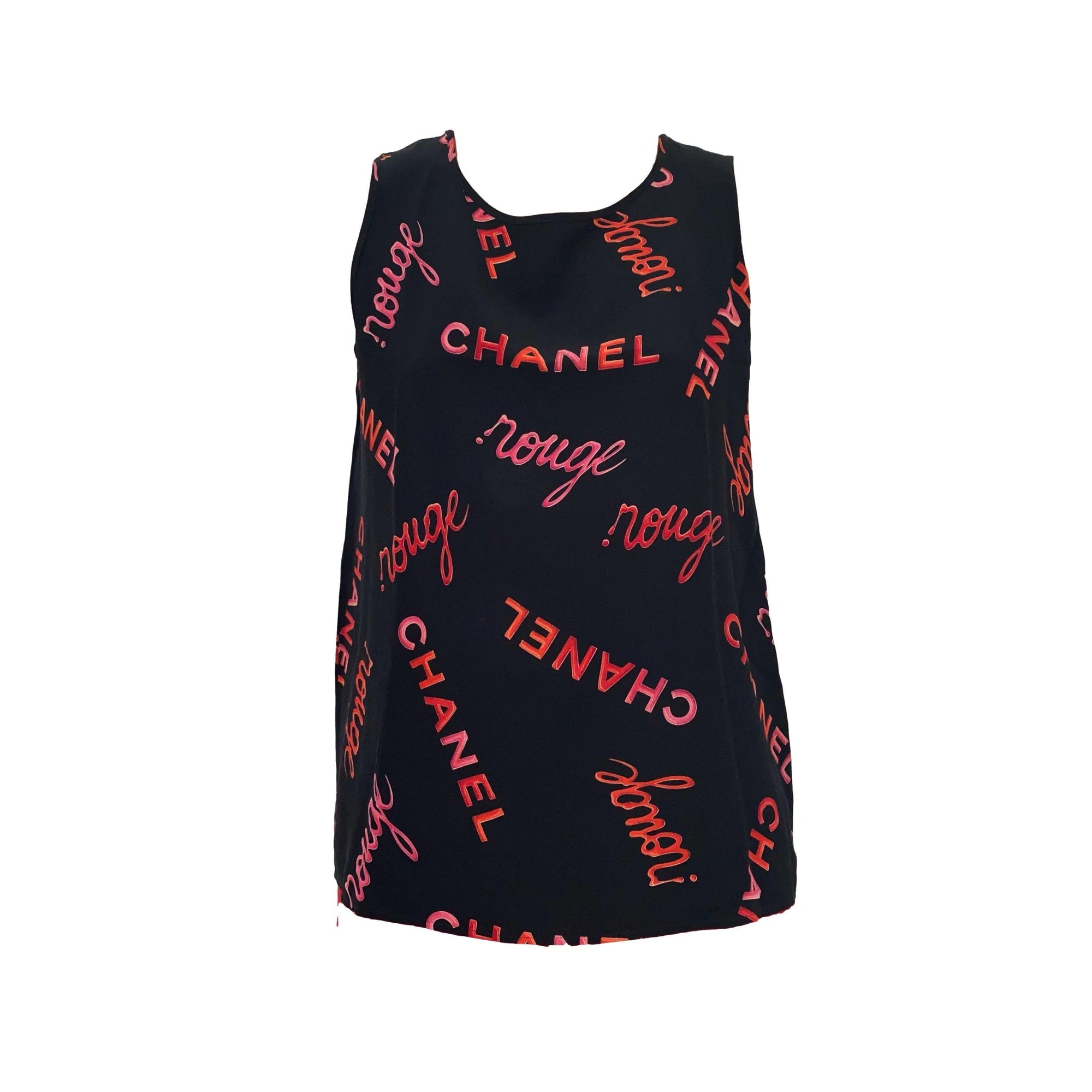 Chanel Black Rouge Tank - Apparel