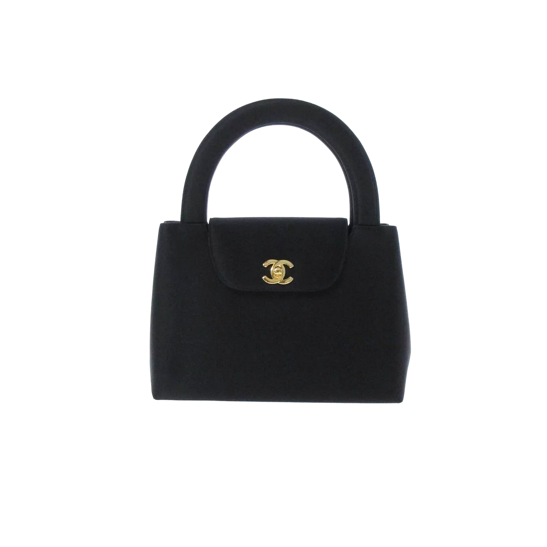 Treasures of NYC - Chanel Black Satin Mini Kelly Bag