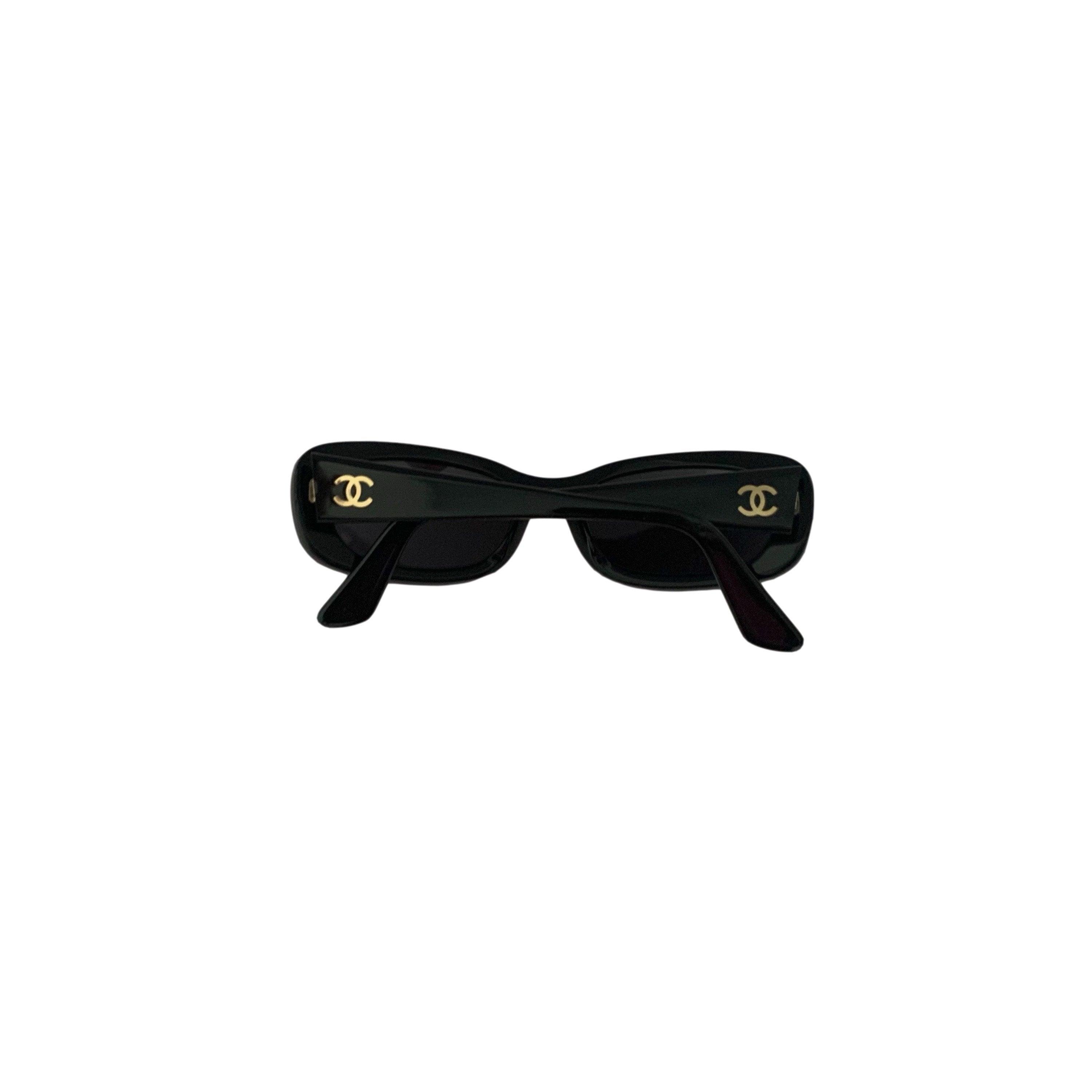 Treasures of NYC - Chanel Black Small Logo Sunglasses