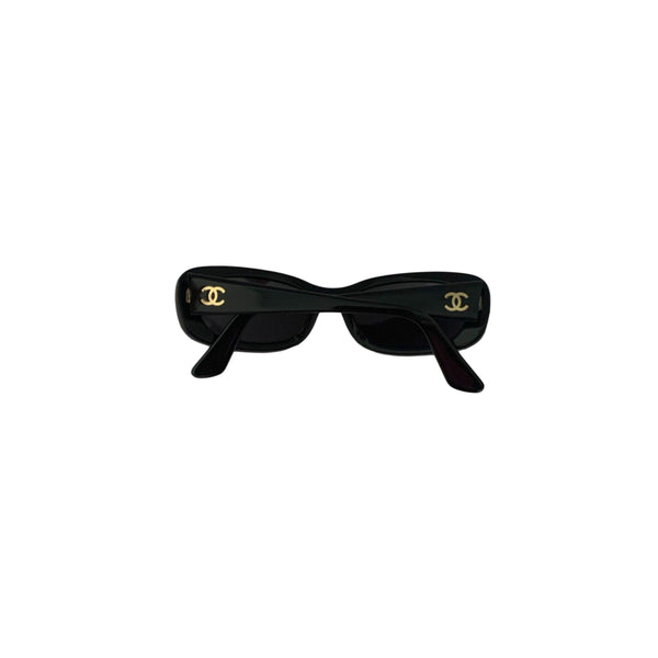 Chanel Black Small Logo Sunglasses