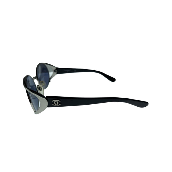 Chanel Blue Round Sunglasses - Accessories