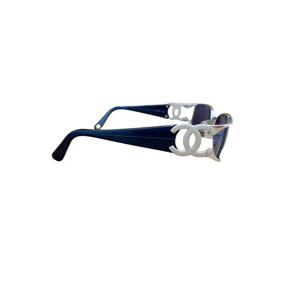 Chanel Blue Side Logo Sunglasses - Sunglasses