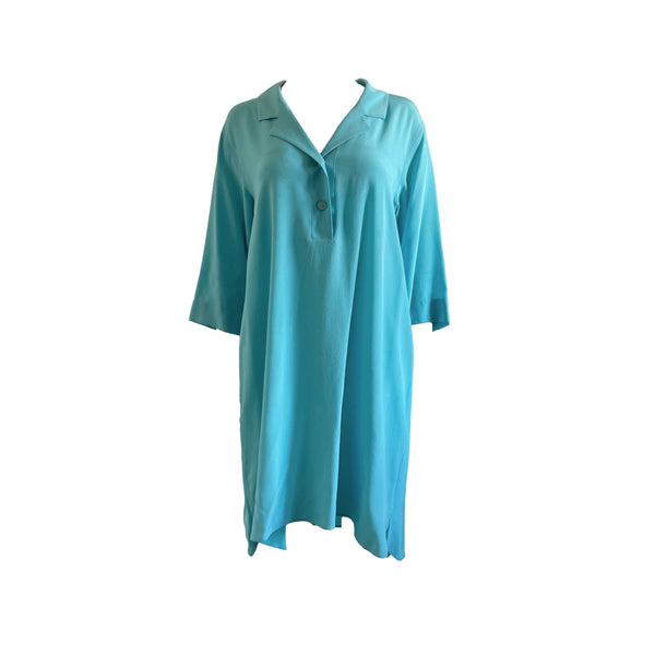 Chanel Blue Silk Dress - Apparel