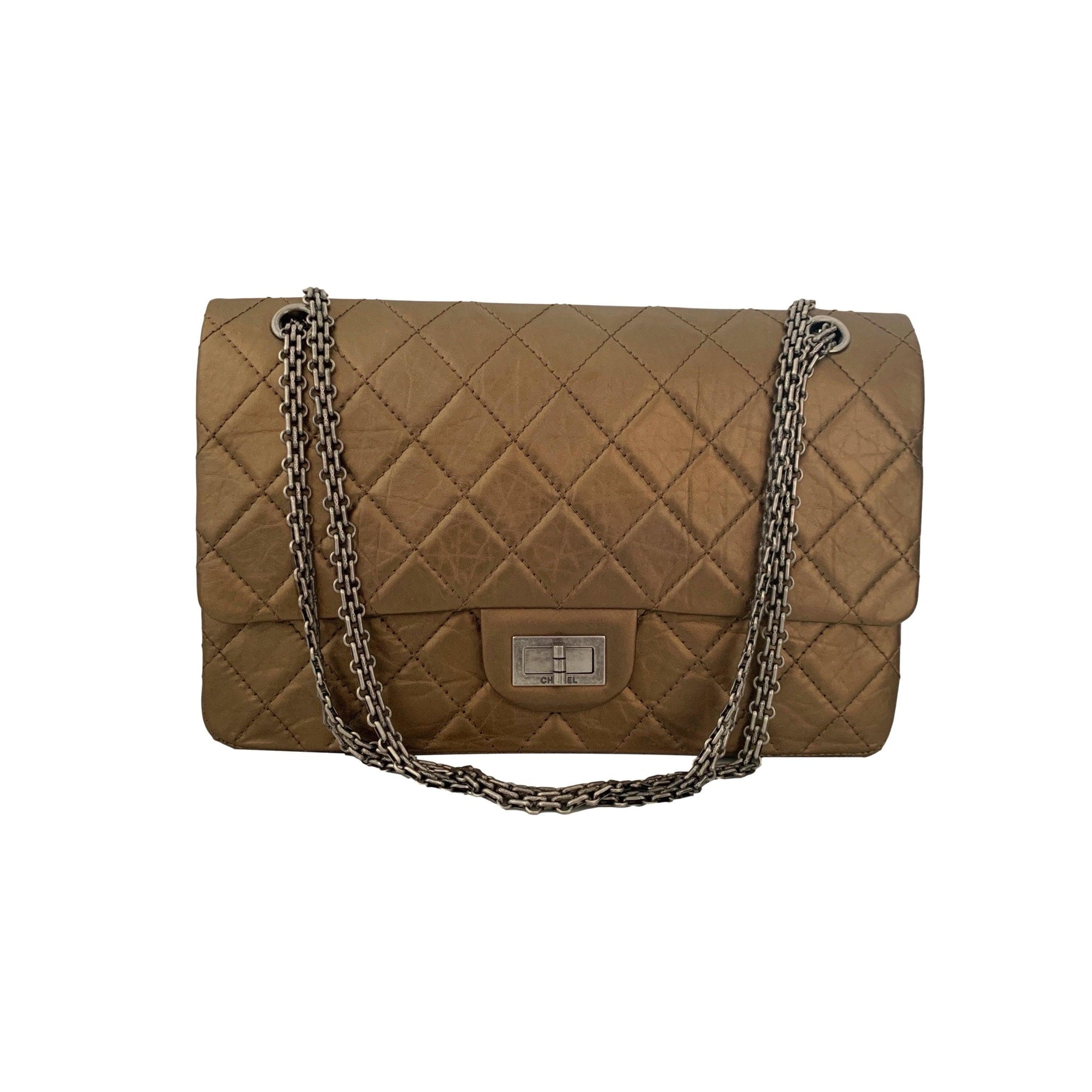 Chanel Bronze Reissue Jumbo Flap Bag - Handbags
