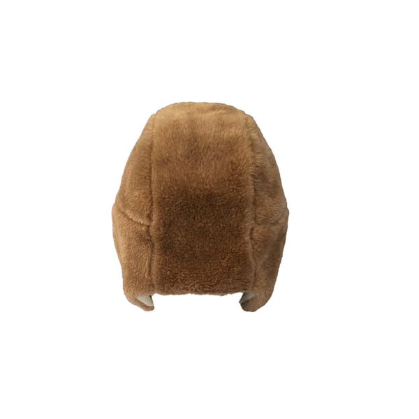 Chanel Brown Faux Fur Logo Winter Hat - Accessories