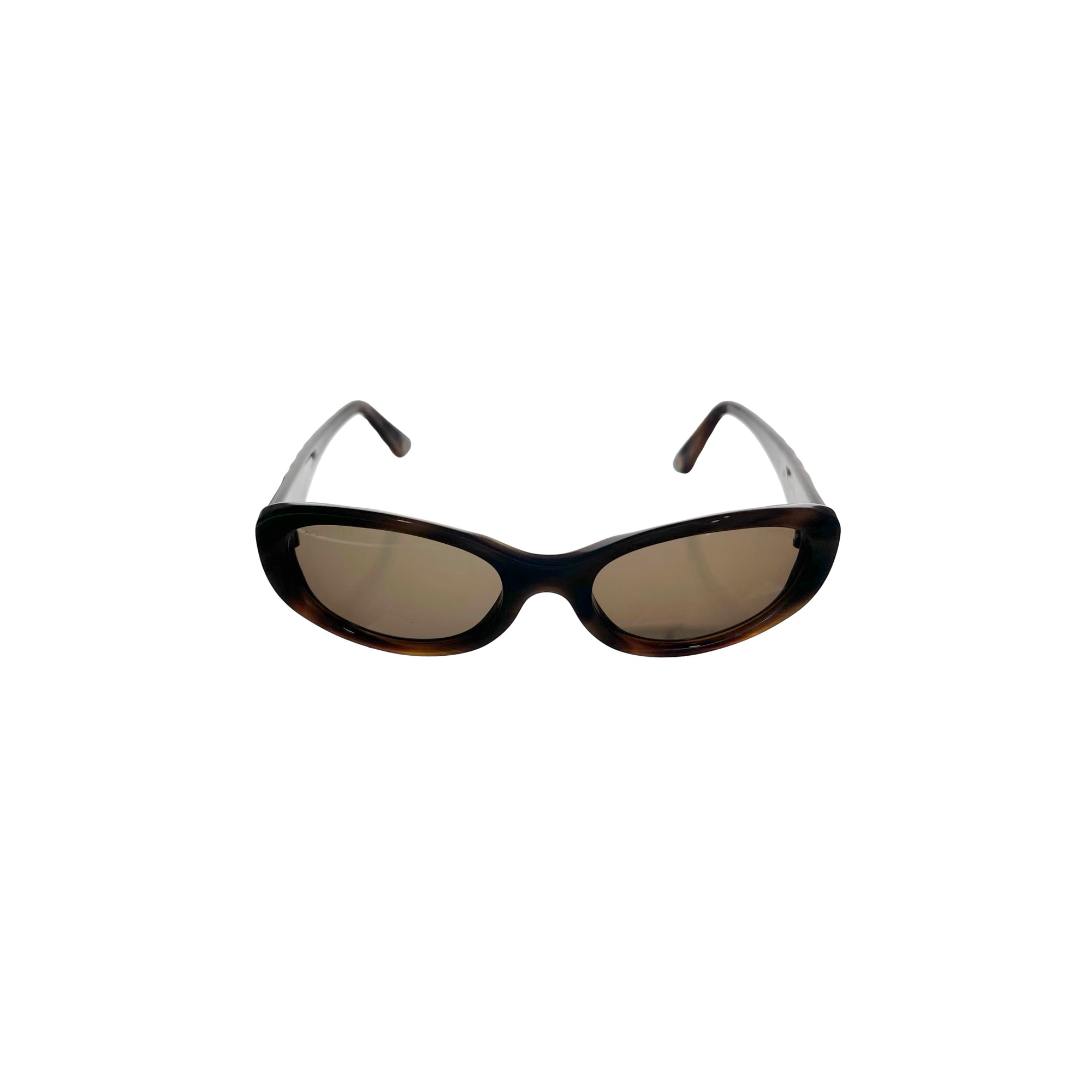 Chanel Brown Small Logo Sunglasses - Sunglasses