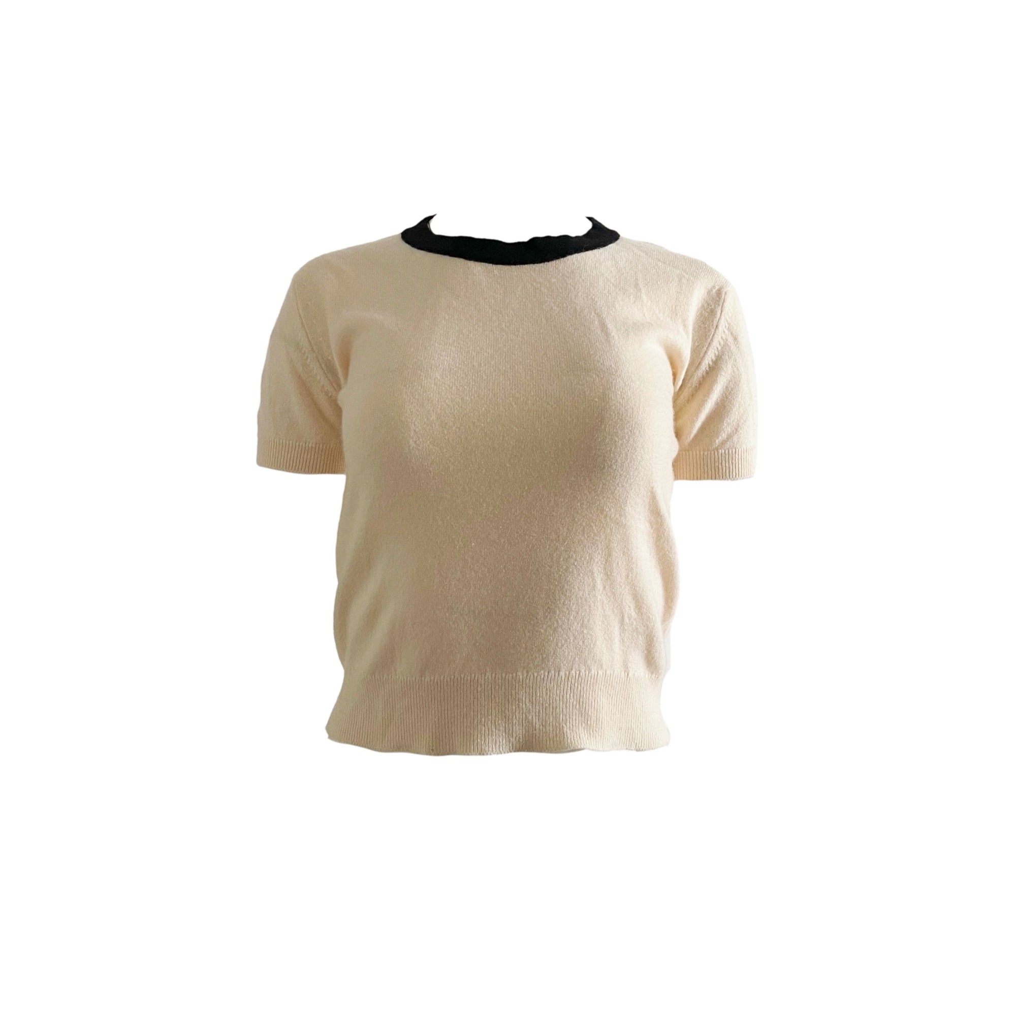 Chanel Cream Cashmere Twin Set - Apparel