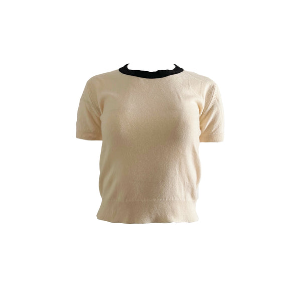 Chanel Cream Cashmere Twin Set - Apparel