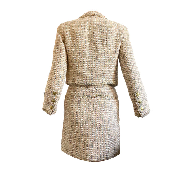 Chanel Cream Cropped Dress Set - Apparel