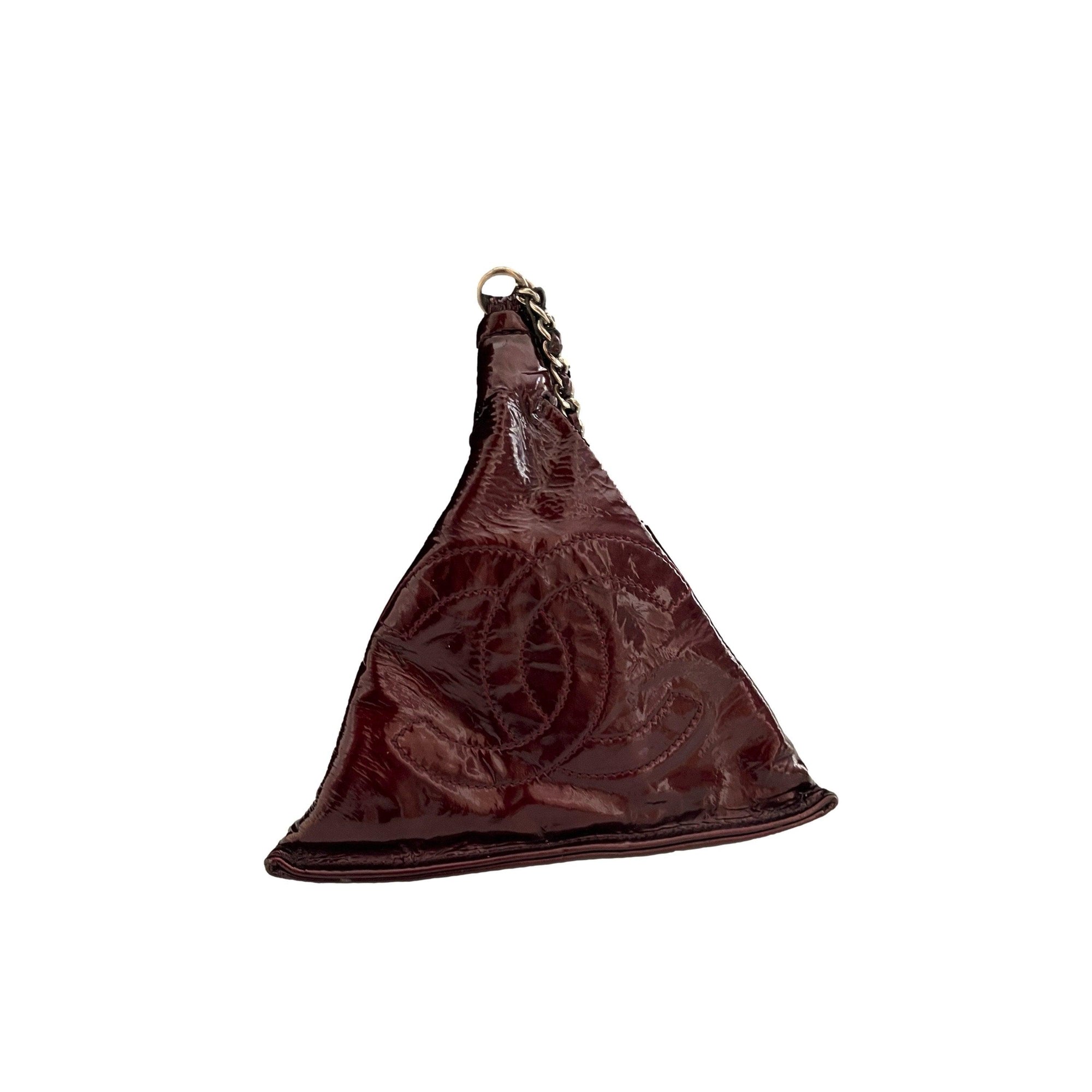 Chanel Deep Red Pyramid Chain Bag - Handbags