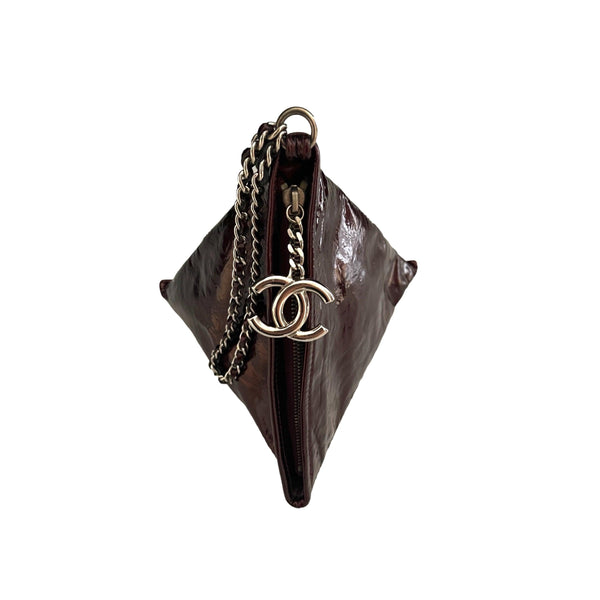 Chanel Deep Red Pyramid Chain Bag