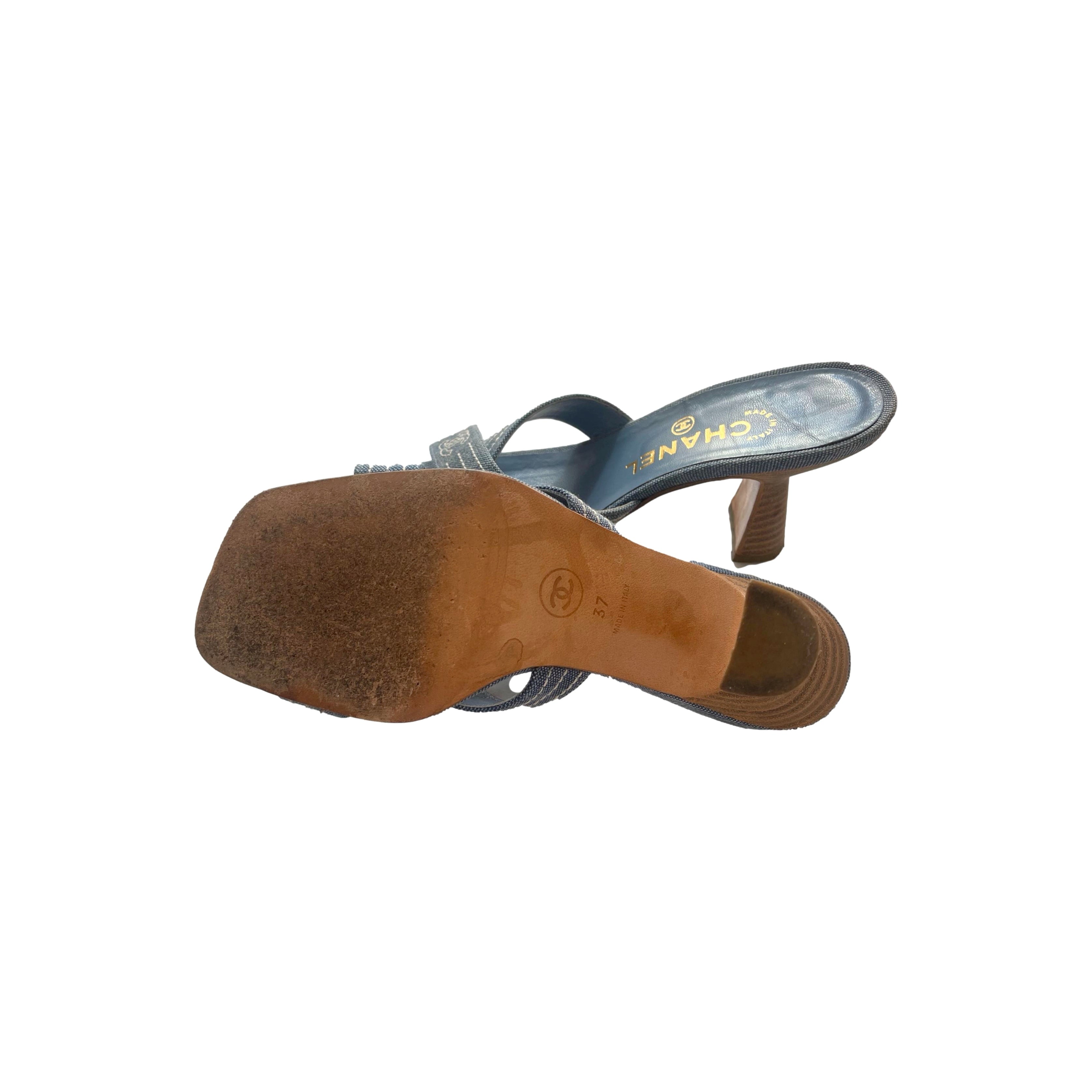 Treasures of NYC - Chanel Denim Logo Heels