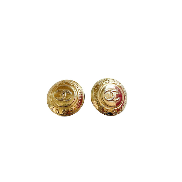Chanel Gold Clip On Earrings - Jewelry