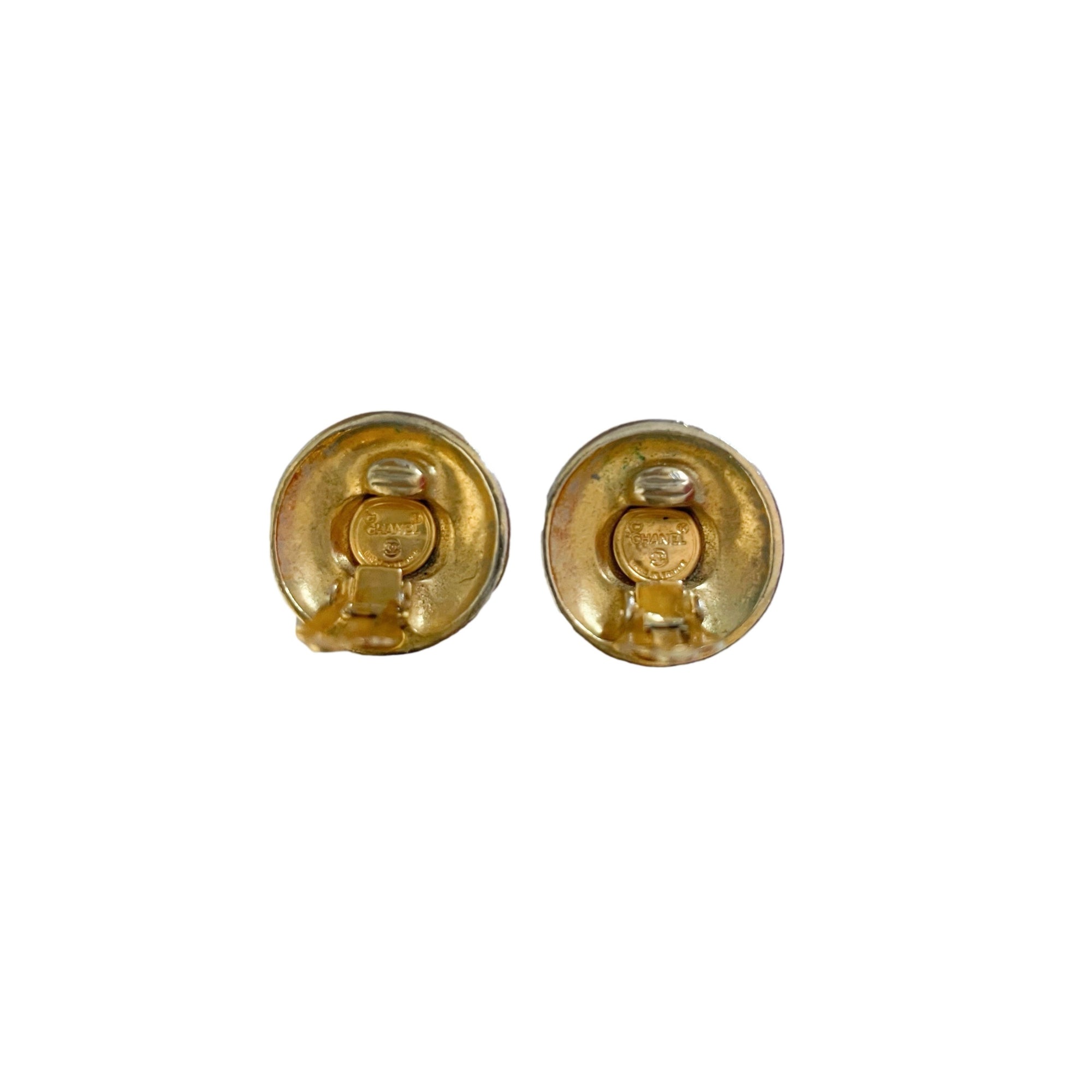 Chanel Gold Clip On Earrings - Jewelry