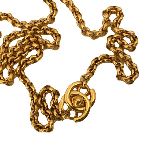 Chanel Gold Double-Wrap Necklace - Jewelry