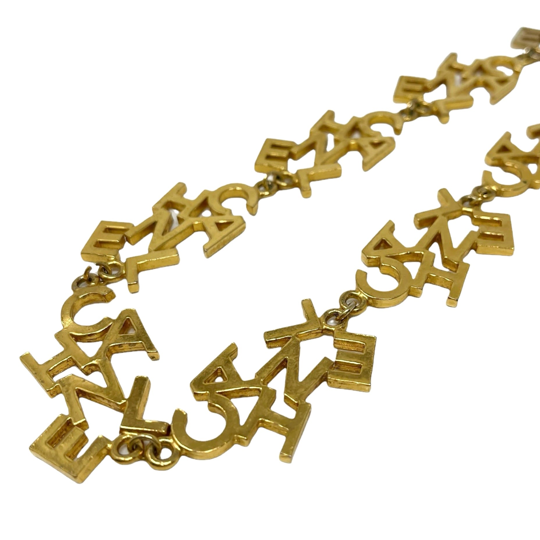 Chanel Gold Logo Chain Choker - Jewelry
