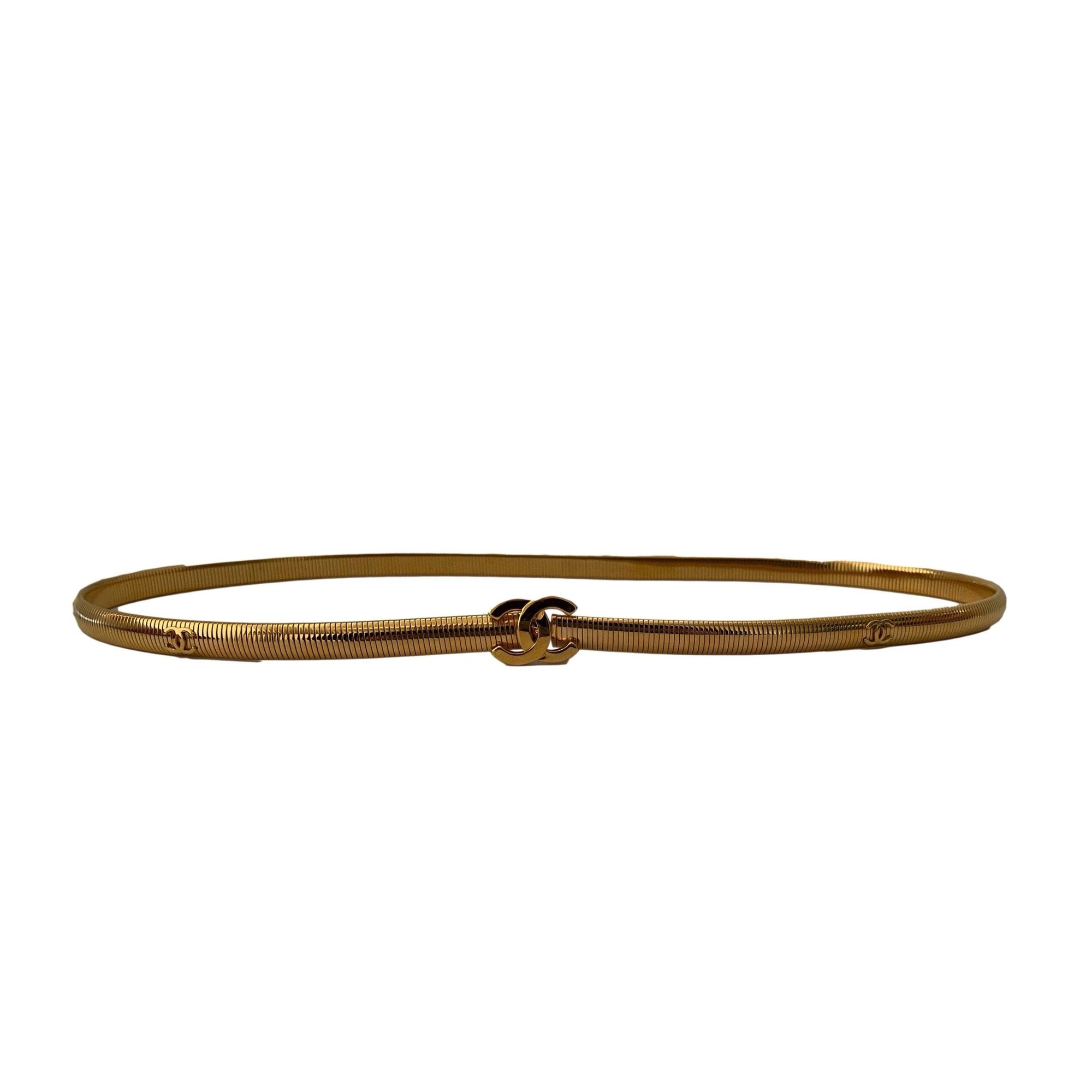 Chanel Gold Slinky Belt - Accessories