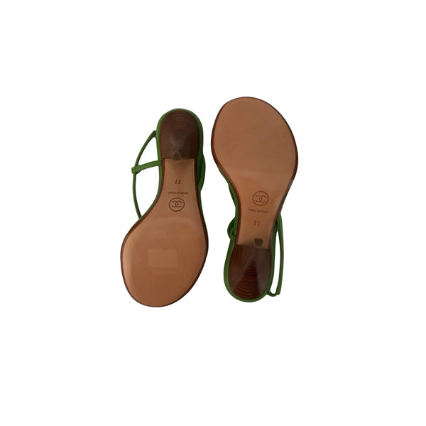 Chanel Green Ladybug Heels - Shoes