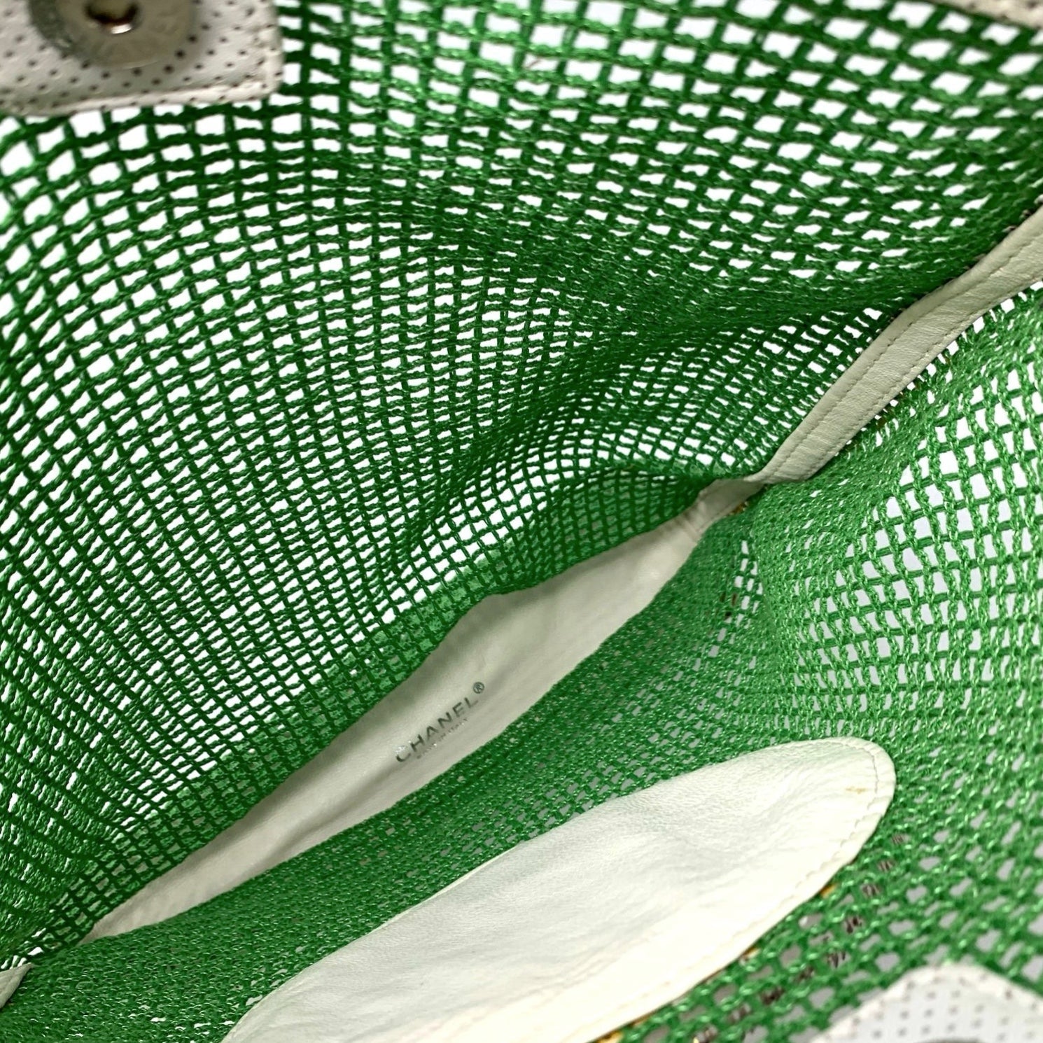 Treasures of NYC - Chanel Green Tennis Tote Bag