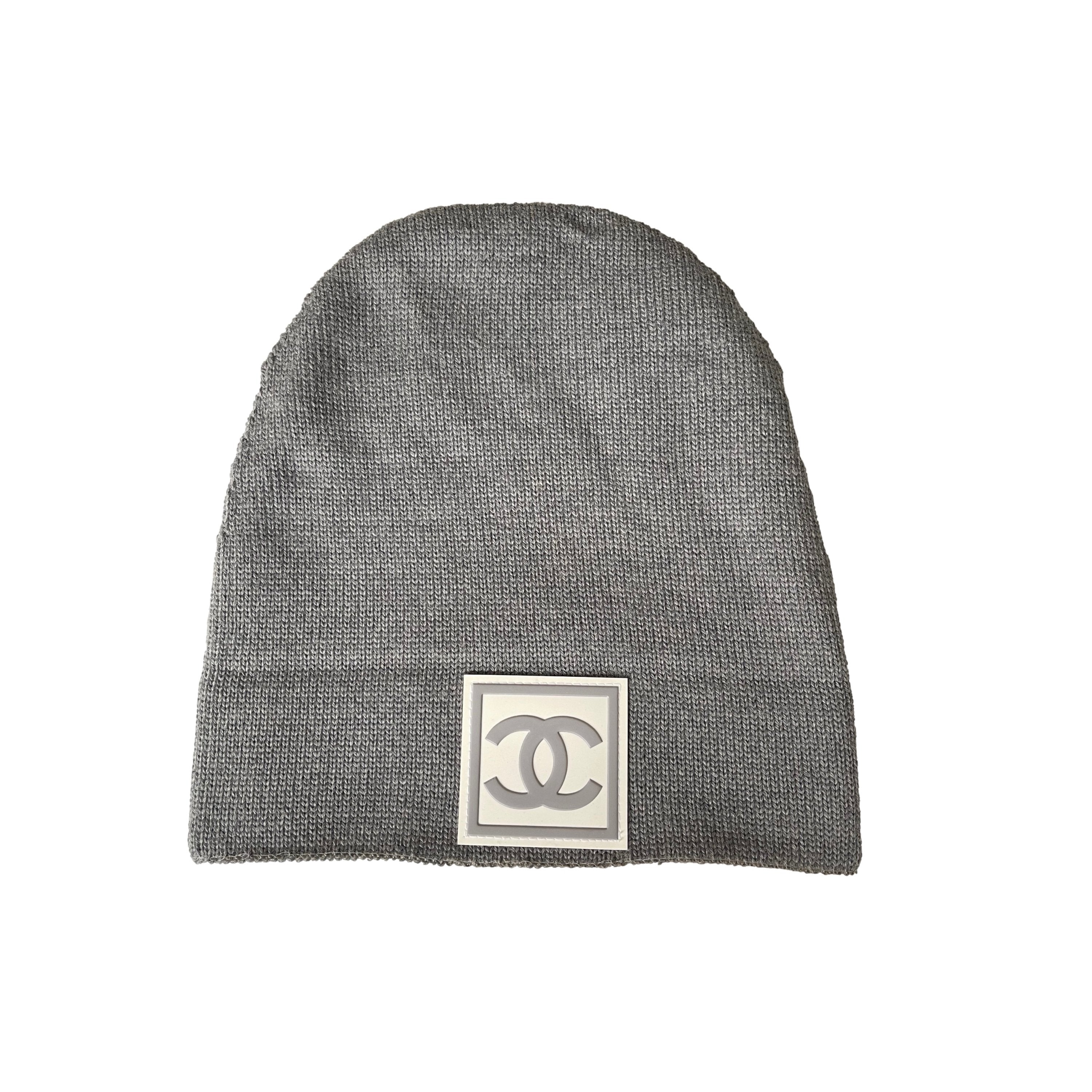 Chanel grey beanie Clearance