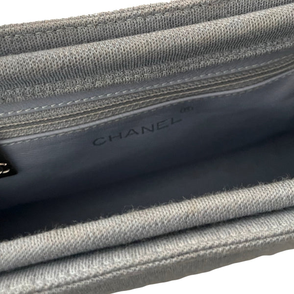 Chanel Grey Mini Metal Top Handle Bag - Handbags