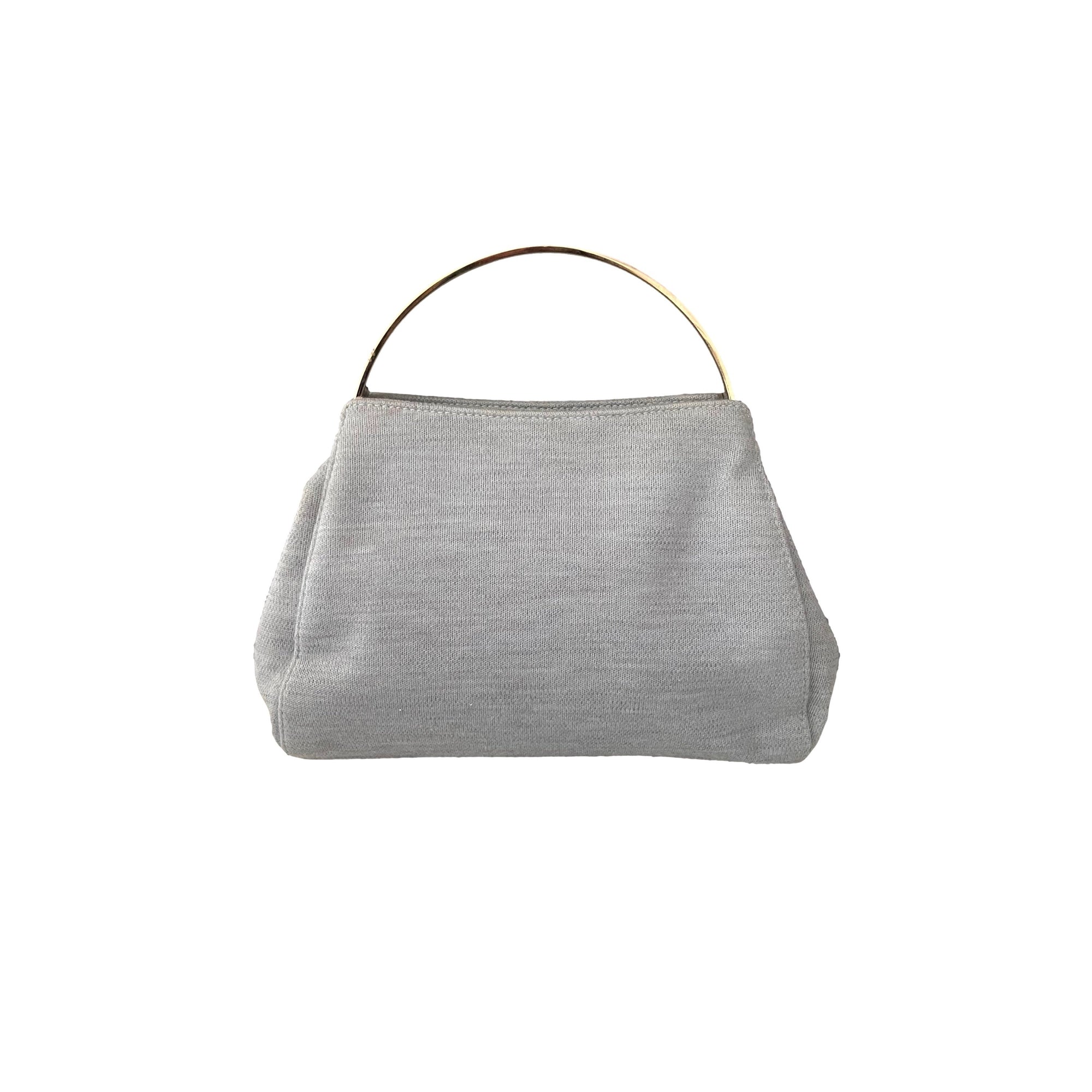 Chanel Grey Mini Metal Top Handle Bag - Handbags