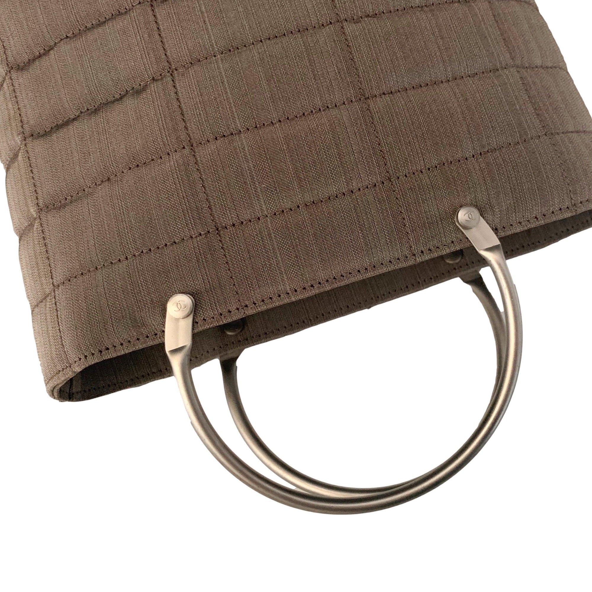 Chanel Tan Mini Structured Top Handle - Handbags