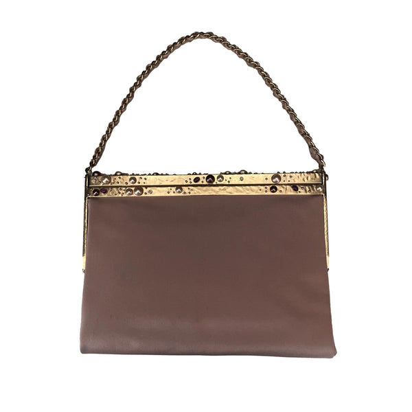 Chanel Lavender Mini Satin Jewel Bag - Handbags