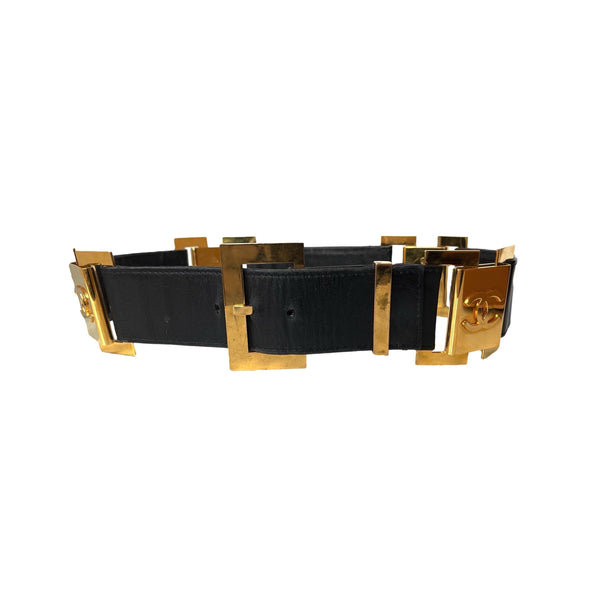Chanel Leather Jumbo Logo Belt - Accessories