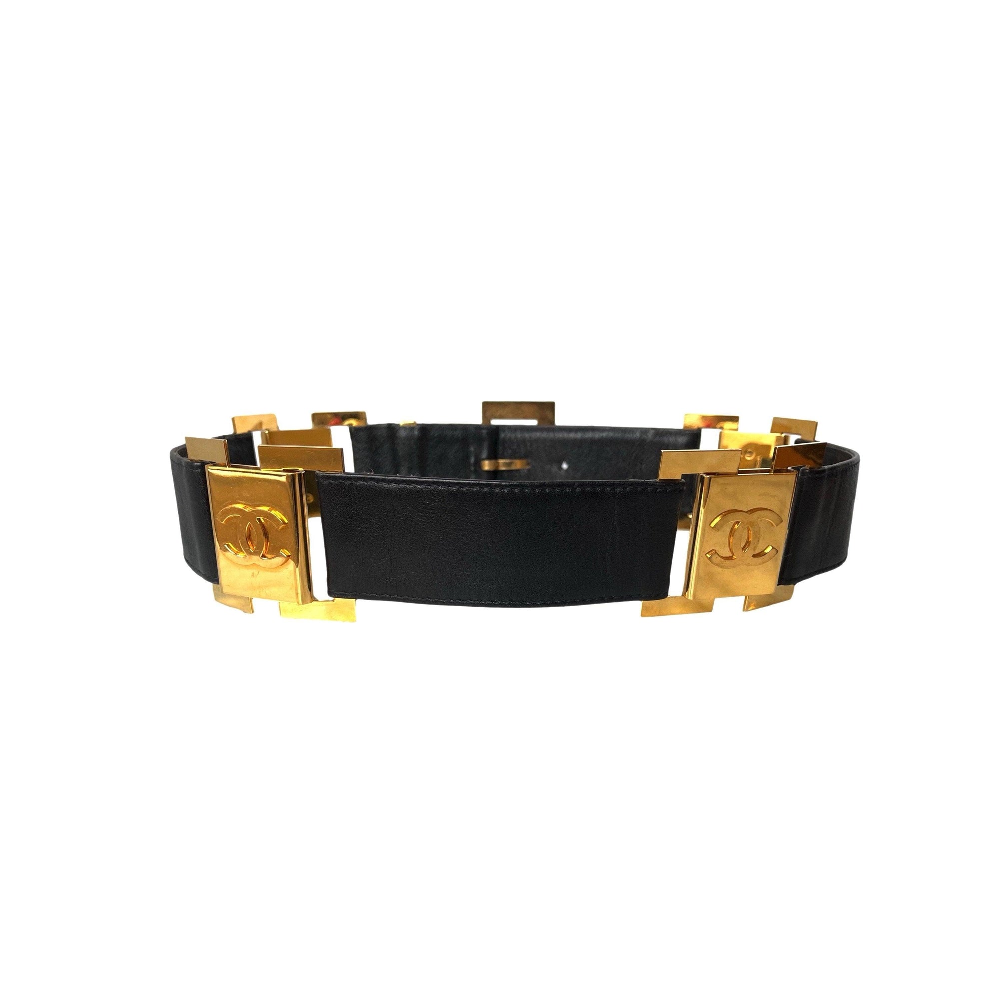 Chanel Leather Jumbo Logo Belt - Accessories